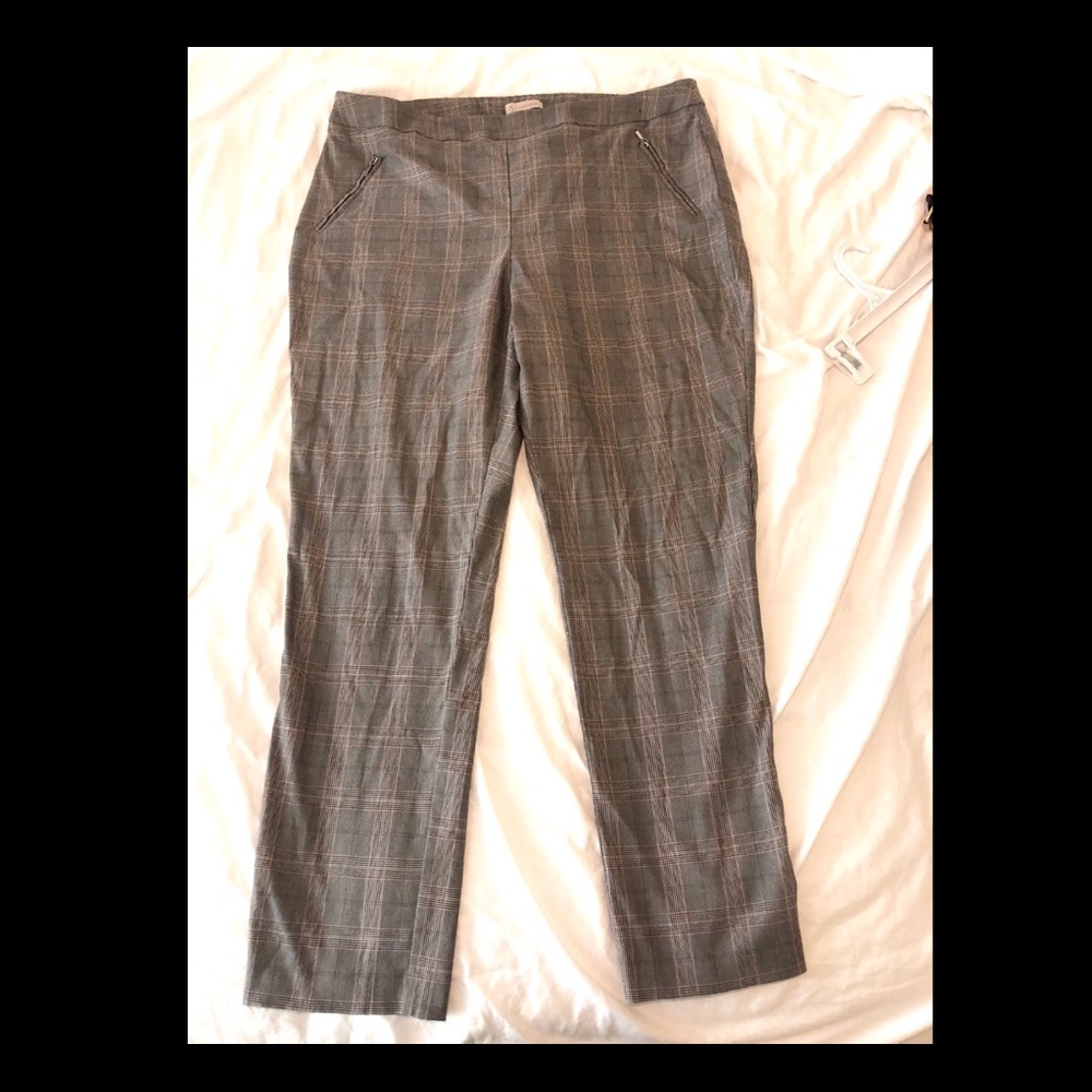 Business Casual Plaid Pants